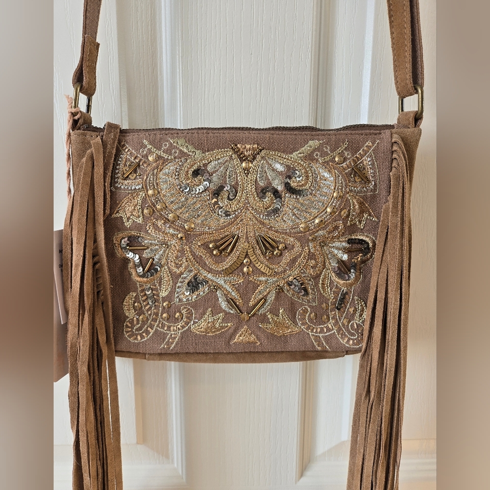 Shyanne Crossbody Suede fringe bag